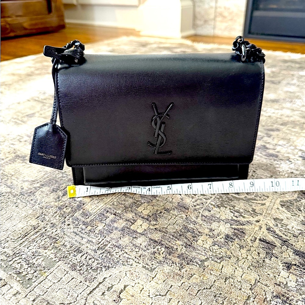 Ladies - Saint Laurent Black Evening Bag - YSL